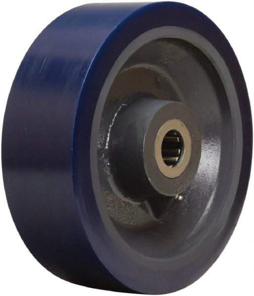 Hamilton - 12 Inch Diameter x 4 Inch Wide, Polyurethane on Forged Steel Caster Wheel - 6,000 Lb. Capacity, 4-1/4 Inch Hub Length, 2-7/16 Inch Axle Diameter, Plain Bore Bearing - Caliber Tooling