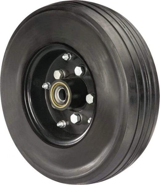 Hamilton - 21 Inch Diameter x 6 Inch Wide, Rubber Caster Wheel - 4,200 Lb. Capacity, 4-1/2 Inch Hub Length, 1-1/4 Inch Axle Diameter, Tapered Roller Bearing - Caliber Tooling