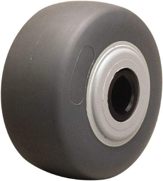 Hamilton - 4 Inch Diameter x 2 Inch Wide, Rubber on Thermoplastic Caster Wheel - 300 Lb. Capacity, 2-3/16 Inch Hub Length, 3/4 Inch Axle Diameter, Straight Roller Bearing - Caliber Tooling