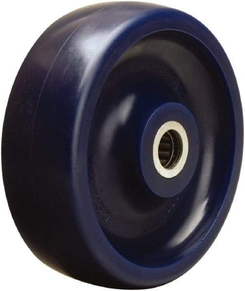 Hamilton - 6 Inch Diameter x 2 Inch Wide, Polyurethane Caster Wheel - 1,100 Lb. Capacity, 2-3/16 Inch Hub Length, 1/2 Inch Axle Diameter, Straight Roller Bearing - Caliber Tooling