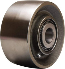 Hamilton - 6 Inch Diameter x 3 Inch Wide, Forged Steel Caster Wheel - 6,000 Lb. Capacity, 3-1/4 Inch Hub Length, 1-1/2 Inch Axle Diameter, Straight Roller Bearing - Caliber Tooling