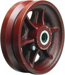 Hamilton - 6 Inch Diameter x 2 Inch Wide, Cast Iron Caster Wheel - 1,000 Lb. Capacity, 2-1/4 Inch Hub Length, 1-3/16 Inch Axle Diameter, Plain Bore Bearing - Caliber Tooling