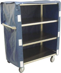 Jamco - 600 Lb Capacity, 36" Wide x 22" Long x 47" High Linen Cart - 4 Shelf, Stainless Steel, 4 Swivel Casters - Caliber Tooling