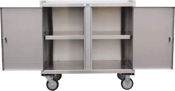 Jamco - 36" Wide x 34" High x 18" Deep, Mobile Closed Cabinet - 1,200 Lb Capacity, 11" Shelf Clearance - Caliber Tooling