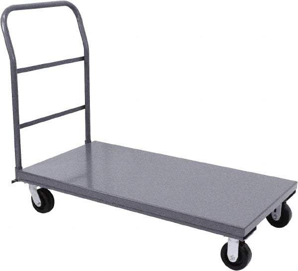 Jamco - 2,000 Lb Capacity Platform Truck - Steel Deck, 60" OAW, 9" Platform Height, Phenolic Casters - Caliber Tooling