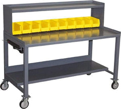 Jamco - Heavy Duty Use Workbench Mobile Work Bench - Steel, Gray, 36" Long x 60" Deep x 49" High - Caliber Tooling