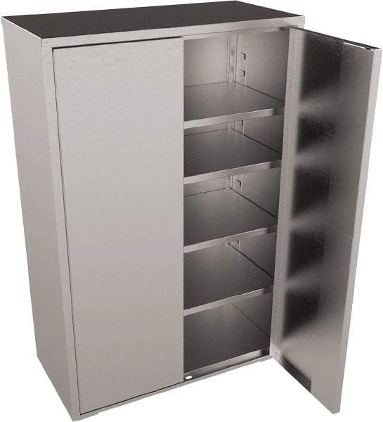 Jamco - 4 Shelf Locking Storage Cabinet - Stainless Steel, 36" Wide x 24" Deep x 73" High - Caliber Tooling