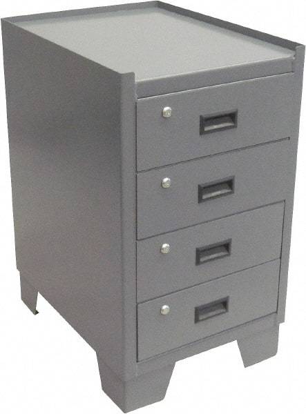 Jamco - Locking Storage Cabinet - Steel, 24" Wide x 18" Deep x 33" High, Gray - Caliber Tooling