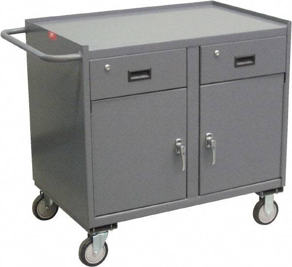 Jamco - Mobile Storage Cabinet - Steel, 36" Wide x 24" Deep x 40" High, Gray - Caliber Tooling