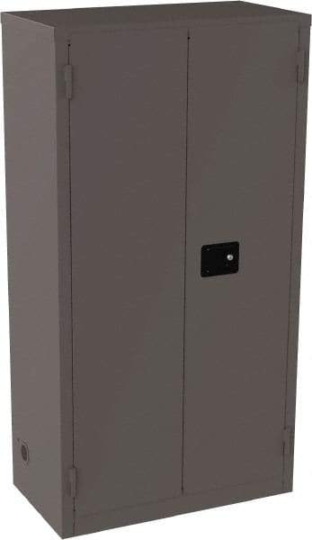 Jamco - 4 Shelf Security Storage Cabinet - Steel, 18" Wide x 34" Deep x 65" High, Gray - Caliber Tooling