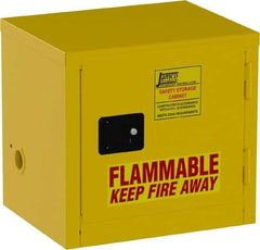 Jamco - 1 Door, Yellow Steel Double Wall Safety Cabinet for Flammable and Combustible Liquids - 22" High x 18" Wide x 23" Deep, Self Closing Door, 3 Point Key Lock, 6 Gal Capacity - Caliber Tooling