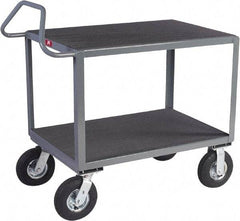 Jamco - 1,200 Lb Capacity, 48" Wide x 30" Long x 30" High Instrument Cart - 2 Shelf, Steel, 2 Rigid/2 Swivel Casters - Caliber Tooling