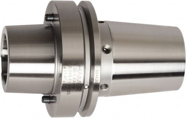 HAIMER - 8mm Hole Diam, HSK80F Taper Shank Shrink Fit Tool Holder & Adapter - 76.2mm Projection, 21mm Nose Diam, 36mm Clamping Depth, 33,000 RPM, Through Coolant - Exact Industrial Supply