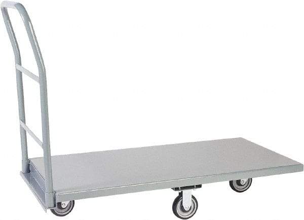 Jamco - 1,200 Lb Capacity Platform Truck - Steel Deck, 48" OAW, 9" Platform Height, Urethane Casters - Caliber Tooling