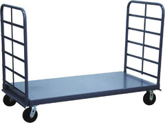 Jamco - 2,000 Lb Capacity Platform Truck - Steel Deck, 60" OAW, 10" Platform Height, Phenolic Casters - Caliber Tooling