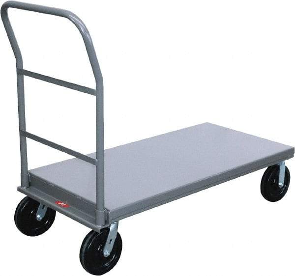 Jamco - 4,000 Lb Capacity Platform Truck - Steel Deck, 60" OAW, 12" Platform Height, Phenolic Casters - Caliber Tooling