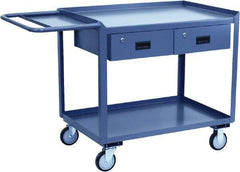 Jamco - Flush Mobile Work Bench - Steel, Gray, 36" Long x 30" Deep x 35" High - Caliber Tooling