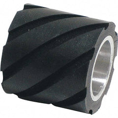 Dynabrade - 1" Diam x 1" Wide Contact Wheel Assembly - 5/8" Arbor Hole, Standard, 70 Duro Rubber Face - Caliber Tooling