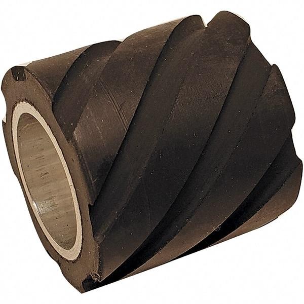 Dynabrade - 1" Diam x 5/8" Wide Contact Wheel - 5/8" Arbor Hole, Flat, 70 Duro Rubber Face - Caliber Tooling