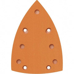 Dynabrade - 5-5/8 x 3-7/8" Triangular Hook Face Backing Pad - Dynabug II Compatible, Screw Attachment, Vacuum Pad, 3/8" Thick, Medium Density, Short Nap - Caliber Tooling