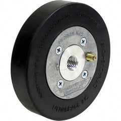 Dynabrade - 5" Wheel OD, 1" Wheel Width, 4,500 RPM, Aluminum, Pneumatic Wheel with Hub - 15-1/2" Long x 1" Wide, 5/8" Wheel Arbor Hole, For Use with 13214 & 13523 Dynastraight Air-Powered Abrasive Finishing Tools - Caliber Tooling