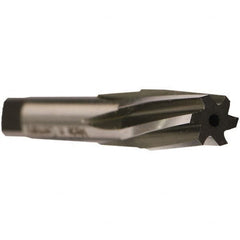 Emuge - 1/16" Pipe, 15/64" Small End Diam, 0.2362" Straight Shank, 17mm Flute, Taper Pipe Reamer - Caliber Tooling