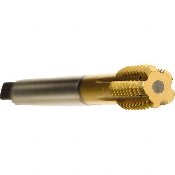 Emuge - 3/4-16 UNF 2BX Modified Bottoming Thread Forming Tap - Cobalt, TiN Finish, 4.331" OAL, 0.669" Thread Length, Right Hand Thread, Series Druck - Exact Industrial Supply