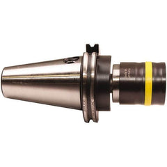 Emuge - HSK80A Taper Shank Tension & Compression Tapping Chuck - M4.5 Min Tap Capacity, 117.5mm Projection, Size 3 Adapter, Quick Change - Exact Industrial Supply