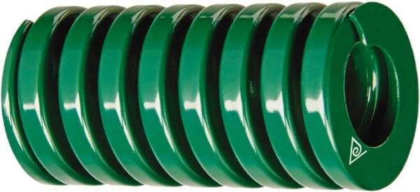 Associated Spring Raymond - 1-1/2" Hole Diam, 3/4" Rod Diam, 4-1/2" Free Length, Green Die Spring - 571 Lb Max Deflection, 2.311" Max Deflection, Light Duty, Chromium Alloy Steel - Caliber Tooling