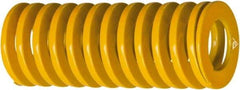 Associated Spring Raymond - 3/4" Hole Diam, 3/8" Rod Diam, 4-1/2" Free Length, Yellow Die Spring - 409 Lb Max Deflection, 1.189" Max Deflection, Extra Heavy Duty, Chromium Alloy Steel - Caliber Tooling