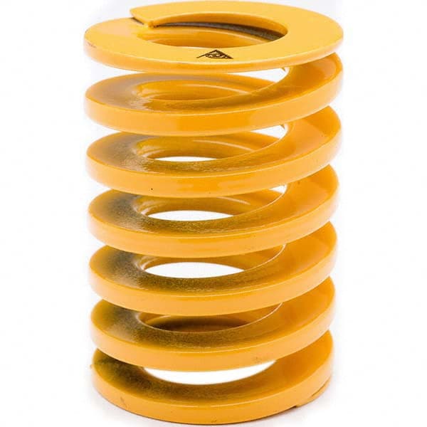 Associated Spring Raymond - 60mm Hole Diam, 33mm Rod Diam, 500mm Free Length, Yellow Die Spring - Caliber Tooling