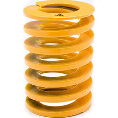 Associated Spring Raymond - 60mm Hole Diam, 33mm Rod Diam, 500mm Free Length, Yellow Die Spring - Caliber Tooling