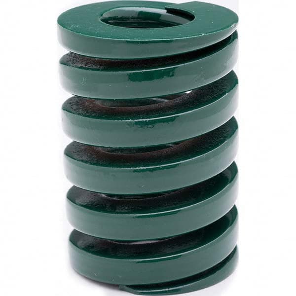 Associated Spring Raymond - 18mm Hole Diam, 9mm Rod Diam, 80mm Free Length, Green Die Spring - Caliber Tooling