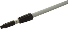 O-Cedar - 1" Aluminum Squeegee Handle - Threaded Connection, Silver, Telescoping - Caliber Tooling