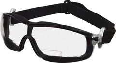 MCR Safety - +2.5, Clear Lenses, Scratch Resistant Magnifying Safety Glasses - Size Universal, Wrap Around, Black Frame - Caliber Tooling