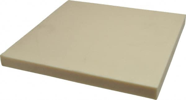 Made in USA - 1" Thick x 12" Wide x 1' Long, ABS Sheet - Tan, +0.025 Tolerance - Caliber Tooling