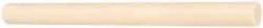 Made in USA - 1' Long, 2-1/2" Diam, ABS Plastic Rod - Beige - Caliber Tooling