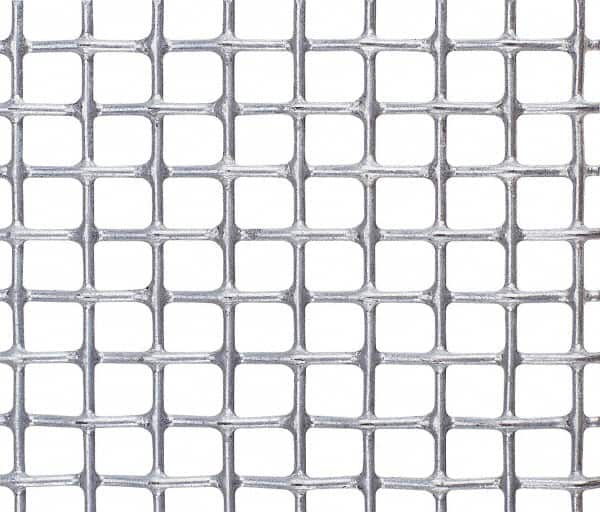 Value Collection - 25 Gage, 0.02 Inch Wire Diameter, 10 x 10 Mesh per Linear Inch, Steel, Wire Cloth - 0.08 Inch Opening Width, 36 Inch Wide, Cut to Length, Galvanized after Weave - Caliber Tooling