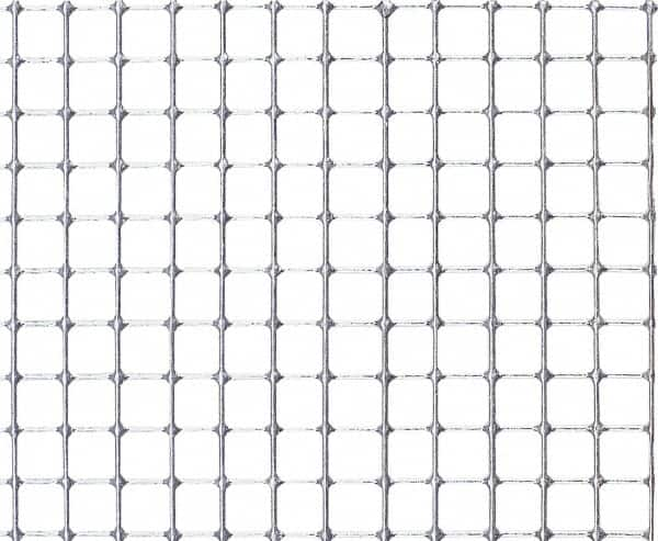 Value Collection - 18 Gage, 0.047 Inch Wire Diameter, 2 x 2 Mesh per Linear Inch, Stainless Steel, Welded Fabric Wire Cloth - 0.453 Inch Opening Width, 36 Inch Wide, Cut to Length - Caliber Tooling