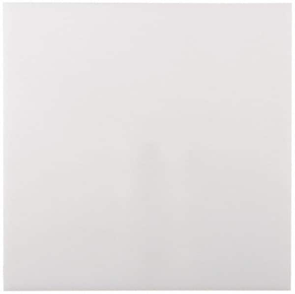 Made in USA - 1/8" Thick x 48" Wide x 8' Long, Polyethylene (UHMW) Sheet - White, ±0.20% Tolerance - Caliber Tooling