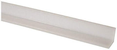 Made in USA - 1/4 Inch Thick, Polyethylene (UHMW), Strip Angle Wear Strip - 1-1/2 Inch Wide - Caliber Tooling