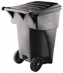 Rubbermaid - 95 Gal Gray Rectangle Trash Can - Polyethylene, 45.6" High x 35.4" Long x 27.3" Wide - Caliber Tooling