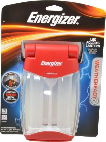 Energizer - LED Bulb, 200 Lumens, Spotlight/Lantern Flashlight - Red Plastic Body, 4 D Batteries Not Included - Caliber Tooling