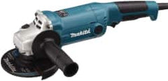 Makita - 5" Wheel Diam, 11,000 RPM, Corded Angle & Disc Grinder - 5/8-11 Spindle, 120 Volts, 10.5 Amps - Caliber Tooling