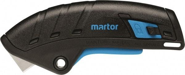 Martor USA - Retractable Utility Knife - Black & Blue Handle - Caliber Tooling