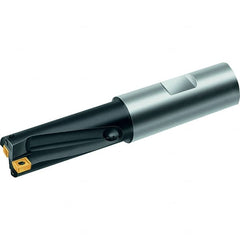 Walter - 0.97" Max Drill Depth, 2xD, 31/64" Diam, Indexable Insert Drill - 2 Inserts, 3/4" Shank Diam, Straight Shank - Caliber Tooling