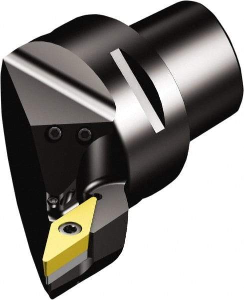 Sandvik Coromant - Left Hand Cut, Size C6, VBMT 16 04 08 & VBMT 332 Insert Compatiblity, Internal Modular Turning & Profiling Cutting Unit Head - 45mm Ctr to Cutting Edge, 65mm Head Length, Through Coolant, Series CoroTurn 107 - Caliber Tooling