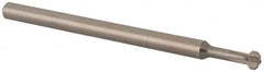 Made in USA - 0.12" Cutter Head Diam, 0.072" Flat Width, 2" OAL, Solid Carbide, Single Right Hand Back Chamfer - Caliber Tooling