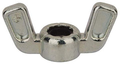 Value Collection - 5/16-24 UNF, Zinc Plated, Zinc Alloy Nylon-Insert Locking Wing Nut - Grade 2, 1-1/2" Wing Span, 0.718" Wing Span - Caliber Tooling