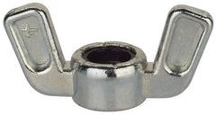 Value Collection - 3/8-16 UNC, Zinc Plated, Zinc Alloy Nylon-Insert Locking Wing Nut - Grade 2, 1-1/2" Wing Span, 0.718" Wing Span - Caliber Tooling